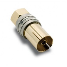 Adaptateur blindé F mâle / 9,52mm femelle - METRONIC