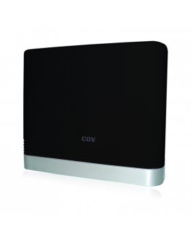 Antenne TNT VHF UHF Intérieur Numérique AN REGLISSE CE RED 700 - Filtre 4G LTE, 5V, Amplification réglable, Noir