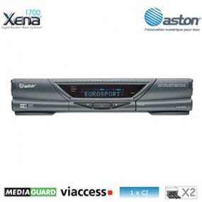 Aston Xena 1700 - Terminal numérique avec 2 Lecteurs de cartes Mediaguard et Viaccess intégrés, 1 CI
