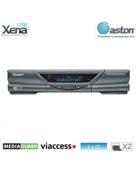 Aston Xena 1700 - Terminal numérique avec 2 Lecteurs de cartes Mediaguard et Viaccess intégrés, 1 CI