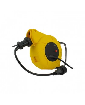 Enrouleur électrique Auto avec terre / 16A / 3 x 1,5 mm2 / 11 m 047511 - Câble 3G1,5 de 9+2m, Puissance max 2000W, IP 44