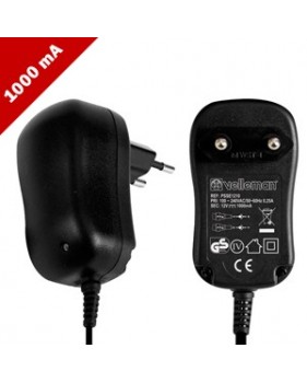 Alimentation compacte à découpage - 12VDC - 1000mA - 12W