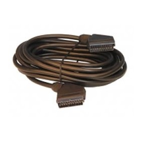 Cordon péritel Mâle (Entièrement  câble) 5m