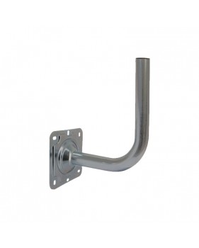 Fixation coudée Galvanisée Antenne 660960 Diamètre 50mm, Déport 300, Hauteur 400