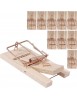 Piège à Souris en Bois Réutilisables: Pour éliminer les intrus un par un, efficacement et Sans Effort/Taille 9.5x5x1.5cm, Poids