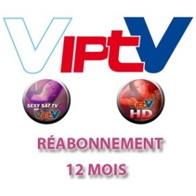 Réabonnement VIPTV - 40 chaînes Adultes -12 mois