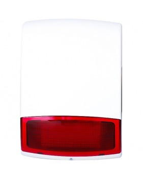 Sirène Filaire Stroboscopique externe, Clignotant, Alarme 100dB, haut parleur, Compatible avec le Système d'Alarme avec Port Fil