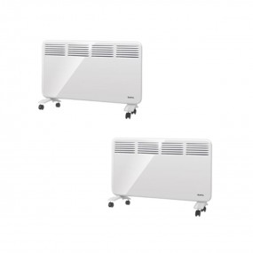 SUPRA Pack 2x Radiateurs mobiles à convection 2000W Écran numérique Programmateur