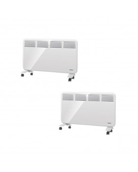 SUPRA Pack 2x Radiateurs mobiles à convection 2000W Écran numérique Programmateur