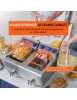 Friteuse Électrique Commerciale Friteuse à Huile 2 Cuves Acier Inox 12L 6000 W - Pour Restaurants Supermarchés Fast-foods Snack-