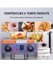 Friteuse Électrique Commerciale Friteuse à Huile 2 Cuves Acier Inox 12L 6000 W - Pour Restaurants Supermarchés Fast-foods Snack-