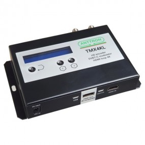 Modulateur HDMI vers DVB-T/C Anttron TMX4KL - avec boucle HDMI 4K, 1080P 4K, Contournement RF