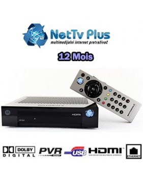 Abonnement Serbo-Croate HD IPTV - Net TV Plus - 170 Chaînes Serbe + 4 chaînes Croate - 12 mois