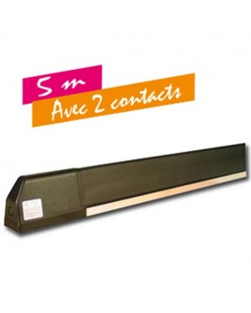 Tranche de sécurité homologuée, prémontée et redécoupable avec 2 contacts - 5 mètres TSC500