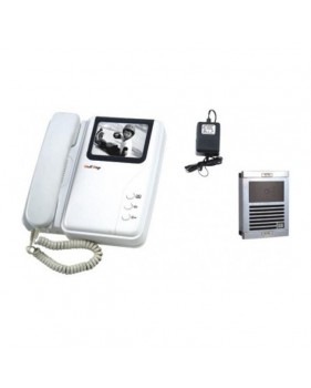 Interphone Electronique Villa Portier Vidéo NB Saillie (Caméra Moniteur) Noir et Blanc
