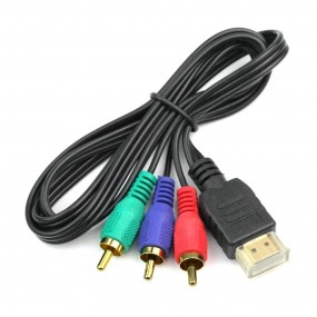 Câble convertisseur HDMI vers RCA AV 1m3ft HD TV, adaptateur AV, transmetteur, fonction de connexion, coordinateur vidéo