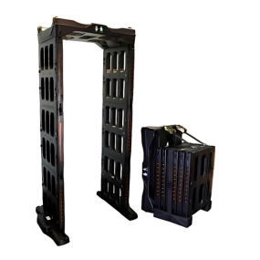 Portique de Détection de Métaux PS-980 Mobile et Autonome avec 6 Zones de Sensibilité et 3 Zones de Détection dépliable, autonom