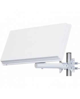SELFSAT Parabole satellite Plate 1 Sortie avec LNB intégré Ideal ASTRA EUTELSAT