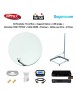 Kit Parabole 75 cm fibre + Support Balcon + LNB single + Décodeur DS81 TNTSAT + Câble HDMI + Pointeur + Câble coax 25m + 2 fiche