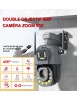 Caméra Surveillance Extérieure Double Objectif IP HD Sécurité 6MP