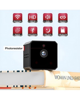 Mini caméra wifi cachée, sans fil, de surveillance HD, d'action sportive sans fil, détection de mouvement + Carte micro TF SD 12