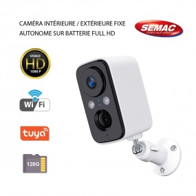 Caméra Intérieure Extérieure sur batterie Full HD P990432 + Carte Micro SD