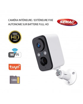 Caméra Intérieure Extérieure sur batterie Full HD P990432 + Carte Micro SD