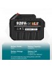 Batterie lithium rechargeable 20V 15000mAh pour outils électriques