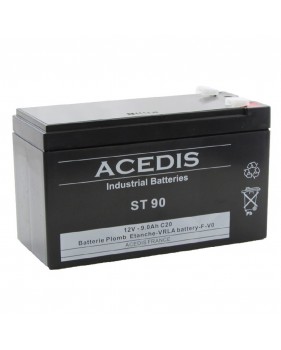 Batterie Plomb Etanche AGM VRLA Acedis ST90 12V 9Ah