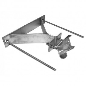 Fixation Murale en Y avec contre plaque acier galvanisé