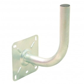 Bras Coudé en Acier Galvanisé - Ø 40mm - Déport 18 cm - Hauteur 28cm