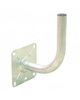 Bras Coudé en Acier Galvanisé - Ø 40mm - Déport 18 cm - Hauteur 28cm