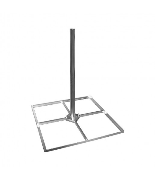 SSpport Pour Antenne Parabole Balcon Toit Terrasse - Avec Entretoises De Support 4x50, Pied Support De Toit Plat