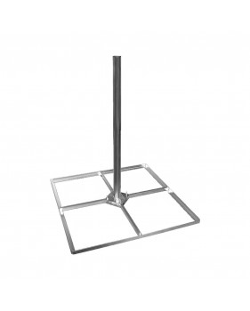 Support Pour Antenne Parabole Balcon Toit Terrasse - Avec Entretoises De Support 4x50, Pied Support De Toit Plat