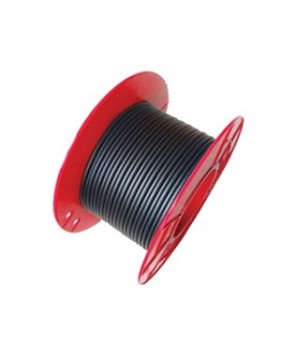 Câble coaxial pour extérieur 17 PATCA - Classe B -  PVC noir -  Ø 6.8 mm -  Bobine plastique 100m
