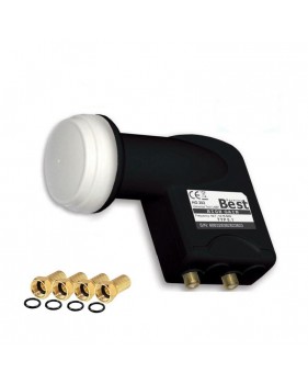 LNB Twin Best Germany HIGH GAIN 70 dB + 4 FICHES F