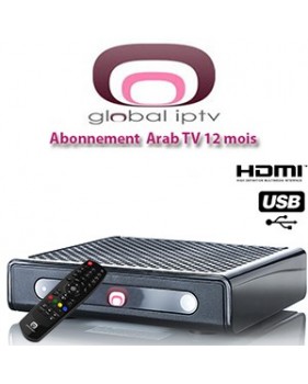 Abonnement Global IPTV Arabe HD VOD + Wi-Fi "Nile sat + Arabe sat" - 500 chaînes - 12 mois