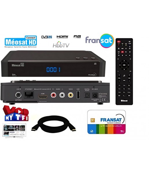 Récepteur satellite MEOSAT HD FRANSAT Connect
