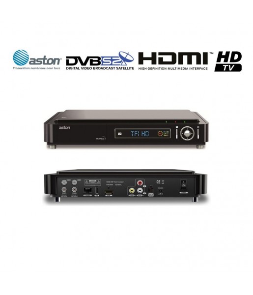 Décodeur satellite Double Tuner Fransat Connect ASTON XENA TWIN HD - PVR READY HDMI Chaînes TNT GRATUITES 2 Lecteurs de carte