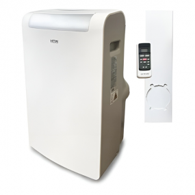 Climatiseur mobile HTW-PC-035P27 monobloc doté d'une puissance de 3500w avec une surface de 35 à 40 m2 + un Kit Fenêtre