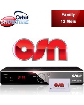 Abonnement Arabe Orbit Showtime FAMILY - 38 chaînes - 12 mois + Décodeur HD Box officiel