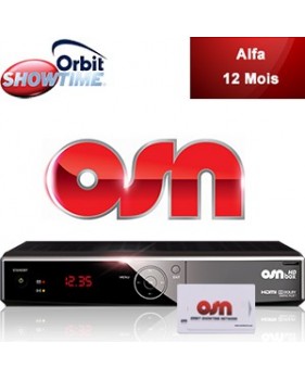 Abonnement Arabe Orbit Showtime Alfa - 8 chaînes - 12 mois + Décodeur HD Box officiel