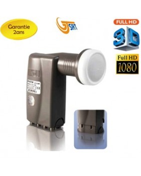 LNB octo - 8 Sorties - 0.3 dB - GT-SAT ou Icecrypt - 2 ans de garantie