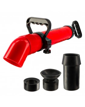 Déboucheur canalisation Pro - 3 Adaptateurs Inclus - Déboucheur à pompe - Evier