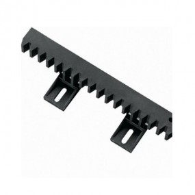 Crémaillère Nylon 6 Attaches Inferieures EA CRENYL - Poids maxi du portail coulissant 500 kg, module 4, 1 m, 28 x 20 mm