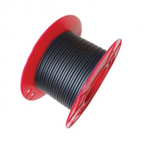 Câble coaxial pour extérieur 17 PATC - Classe A - Full HD 4K - PE - noir - ⌀ 6.8 mm - Bobine plastique 100m