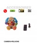 Chien en peluche pour enfant avec Caméra cachée 1280p/30 FPS - JOUET 16 GO avec longue autonomie et détection de mouvement