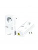 Pack 2 Prises Adaptateurs CPL 600 MBPS PLUG Internet - signal réseau WPS, WLAN, RJ45