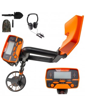 Détecteur de Métaux d'Or Écran LCD 7,5kHz Casque Pelle Imperméable TS156D – Terrain Herbe Sol Plage Cour, Eaux peu profondes