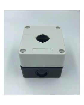 Boîtier 1 trou 22mm de diamètre pour bouton contact voyant BOX122
